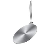 SHINYPASING Adaptateur à Induction Diffuseur de Chaleur en Acier Inoxydable Argenté à Gaz Fonction de Décongélation Rapide pour Plaque de Cuisson Électrique
