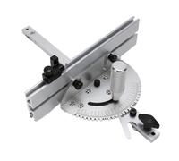 Shipenophy **Guide D'onglet pour Scie à Table et Ruban, Réglable avec | Coupes D'angle Précises, Barre de Guidage en Acier, Base Compatible avec Fente en T, Support d'extrémité à 45° pour le