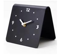 Shipenophy horloge de table Horloge de bureau en métal, Simple, moderne, mouvement silencieux, ornement pour chambre à Noir