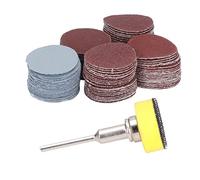 Shipenophy Kit de Disques Abrasifs en Alumine 100 Pièces pour le Métal | Matériau durable, conception à changement rapide, idéal pour polir le bois, compatible avec les outils Dremel