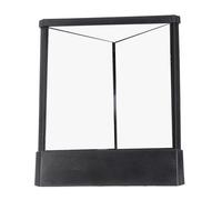 Shipenophy miroir inversé Miroir Non inversé, miroir de table à réflexion réelle, Non grossissant, pour le hygiene cils Noir