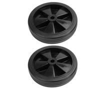 Shipenophy Roue de compresseur d'air Roues universelles de 6 pouces, 2 pièces, 12 trous, roue en caoutchouc, bricolage roulette