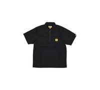 Shirt Sleeve Short Man Quarter Chemise de travail zippee noir BLACK XL