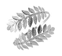 Shitafe Retenues de rideaux en forme de feuille, crochets d'embrasses de rideaux - Support latéral de rideaux en métal faits à la main argentés,Supports de feuille d'or de luxe léger, décor de chambre