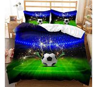SHITOU Housse De Couette 200x200 Foot Noir et Blanc Parure De Lit Universelle Quatre Saisons，Confortable Microfibre Parure De Lit 200x200 avec 2 Taie d'oreiller 65x65cm