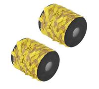 Shiwaki 2PCS Ficelle De Jute avec Feuille, Ruban De Feuille De 33 Pieds avec Bobine pour La Décoration De Jardin De Maison De Mariage - Jaune