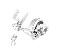 Shiwaki 50mm Loquet Serrure Prise de Verrouillage de Porte INOX avec 2 Clés pour Bateau