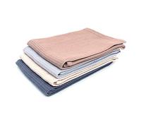 Shiwaki Lot de 4 essuie-Mains en Coton Naturel, 18 x 25,5 Pouces Serviettes Souples absorbantes pour Les Mains la Salle de Sport, Le Yoga, Le thé, Le torchon, la Table à Manger - Coler Mixte
