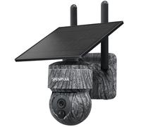 SHIWOJIA 4G LTE Caméra Surveillance Extérieure sans Fil, 2K Caméra de Chasse Solaire avec Carte SIM, 360° Rotation, Vision Nocturne, Audio Bidirectionnel, Détection PIR, IP66