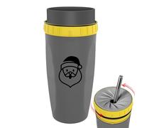 shjxi Gobelet à couvercle torsadé, tasse de anti-fuite, couvercle à fermeture Tizz avec paille, isotherme portable pour tout le monde un moyen fiable et élégant de rester rafraîchi en