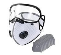 shjxi Masque de protection contre la poussière - Avec lunettes de protection réglables - Pour homme et femme - Pour l'intérieur, l'extérieur, l'atelier, le jardinage et