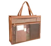 shjxi Sac de fournitures artistiques en , 43,2 x 33 x 11,1 cm, organiseur transparent avec poignée et fermeture éclair | Support d'œuvres d'art A3 pour affiche, livre de peinture, carnet de