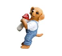 Shntig Breloque artistique en résine à suspendre en forme de chiot et champignon pour décorer le jardin et la maison