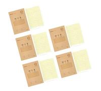 Shntig Lot de 10 carnets d'écriture avec couverture en papier 14 x 21 cm, 20 feuilles de chaque pour fournitures scolaires, carnet d'entraînement d'écriture pour étudiant