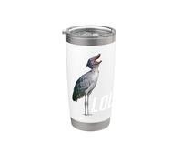 Shoebill Stork Africa Ouganda Préhistorique Dinosaure oiseau Gobelet isotherme en acier inoxydable double paroi