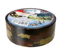 SHOP-STORY Adhésif Américain Toilé GEKO 50mm x 25M Camo Jungle - Ruban Tissu Résistant à l’Eau pour Applications Multiples