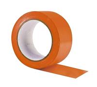 SHOP-STORY Ruban adhésif de chantier multi usage, masquage réparation - PVC orange - 33 m x 50 mm - BTP, bâtiment, travaux de plâtrage, peinture, isolant