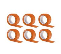 SHOP-STORY X6 Ruban adhésif de chantier multi usage, masquage réparation - PVC orange - 33 m x 50 mm