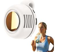 shopetei Ventilateur Portable avec Clip, 2026 New Mini Ventilateur Silencieux Sans Pales Portable avec Clip, Rechargeable 3 Vitesses,Mains Libres pour le Sport, Voyage, Extérieur (Blanc)