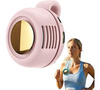 shopetei Ventilateur Portable avec Clip, 2026 New Mini Ventilateur Silencieux Sans Pales Portable avec Clip, Rechargeable 3 Vitesses,Mains Libres pour le Sport, Voyage, Extérieur (Rose)