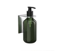 Shophubio Distributeur de savon mural 300 ml manuel pour shampooing, après-shampoing et gel douche, support de bouteille de salle de bain avec design peu encombrant réutilisable (1 pièce)