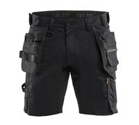 Short Blaklader noir 1752 stretch 2D avec poches flottantes artisan 175218329900 46