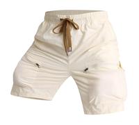 Short Cargo Homme Travail - Short de travail ample à séchage rapide pour homme, short en nylon à poches d'extérieur, modèle à six poches,pantalon de travail polyvalent et décontracté,pantalon de plage