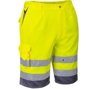 Portwest E043 Bermuda HiVis Poly-coton Jaune/Gris - Taille L