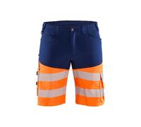 Blaklader Short Haute-Visibilité +Stretch - Marine/Orange Fluo