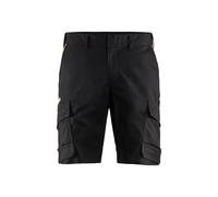 Blaklader Short Industrie stretch 2D - Noir/Jaune fluo