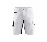 Blaklader Short peintre stretch - Blanc/Gris foncé
