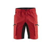 Blaklader Short de service 14491845 Stretch Rouge/Noir C48