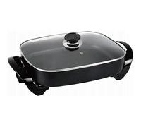 Shov Poêle MG-3040 - Poêle électrique multifonctionnelle - Poêle à pizza - Poêle à pizza - Poêle de fête Ø 30 x 40 cm