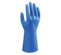 SHOWA 160R, Gant de protection chimique, léger et flexible avec une finition gaufrée pour une prise sûre, entièrement enduit de PVC imperméable, Tailles XL