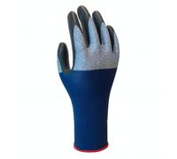 SHOWA 382, Gant de travail pour usage général, enduction en nitrile microporeux gaufré et sans silicone pour éviter les traces de doigts sur le métal et le verre,Tailles XXL