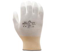 SHOWA B0502 Gants de travail en nylon/polyester avec paume recouverte de polyuréthane Blanc XL
