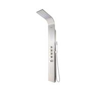 SHOWER DESIGN Vente-Unique - Colonne de Douche hydromassante thermostatique à LEDs Felicita - 20 * 165cm - Argent