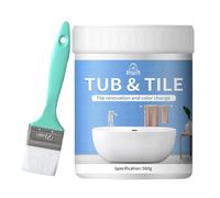 Shower Paint - Kit de peinture à carreaux haute adhérence | Kit de refinishing rapide pour salle de bain | Bathtub Cover-up Kit Water Based | Quick-dry Tile Refinisher for Bathtubs, Sinks, Countertops
