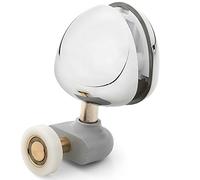 Shower Part 1 x Support de Douche Simple/Rouleau/Chemin de lit de 21,8 mm de diamètre de Roue chromé NOV2