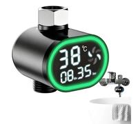 Shower Temp Gauge, LED Digital Display, Precision Water Gear with Smart Style, Utility Aid for Daily Wash, Gauge Mate, Bath Aid for Bathroom Kitchen Hotel Gym Swimming Pool Daycare 2,68 x 2,28 pouces