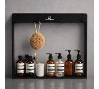 ShowerNIZR Étagère de Douche Obsidian Black Acier Inoxydable