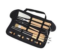 SHOWERORO 1ensemble Set Ustensiles De Grillade Portable Avec De Transport Outils De Barbecue Pour Camping Et Activités Plein Air Ensemble Complet Poignées