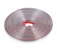SHOWERORO Baguette Adhésive Murale Argentée en Pvc pour Moulure Décorative Flexible, Solution Auto-adhésive Élégante, pour Bordures de Plafond et Murs de Salon