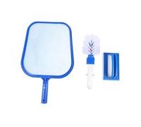 SHOWERORO Brosse Éponge Épuisette Portable Ensemble de Nettoyage pour Piscine en Aluminium et PVC, 1 Set, pour Aquarium et Entretien