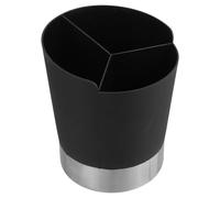 SHOWERORO Distributeur de Pailles Multifonction pour Organisation en Acier Inoxydable et Abs 3 Compartiments la Cuisine Plan de Travail ou Table à Manger Réutilisable