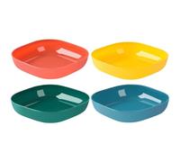 SHOWERORO Ensemble de 8 Petites Assiettes Apéritives en Pp Faciles à Nettoyer, pour Restaurant et Maison, Plateau de Collations et Assaisonnement Couleur Réutilisable Couleur Aléatoire