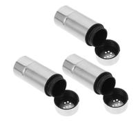 SHOWERORO Lot de 3 Distributeurs D'assaisonnement en Acier Inoxydable, Salière et Poivrière Vintage Rangement Pratique, Entretien Facile Cuisine Moderne