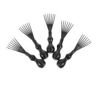 SHOWERORO Outil de Nettoyage Noir Léger 8pcs de Brosse à Cheveux en Pp pour Enlever Cheveux Incrustés et Prolonger Vie Brosse, pour Voyage