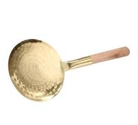 SHOWERORO Pelle à Tofu en Cuivre Manche en Bois Ergonomique et Renforcé, Cuillère de Service Pratique Cuisine, Ustensile pour Servir le Tofu et Plats Divers