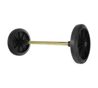 SHOWERORO Roue de Rechange en Caoutchouc pour Poubelle D'un Gallon avec Creux, Installation Facile, pour Poubelle Extérieure Noire en Fer Couleur Aléatoire